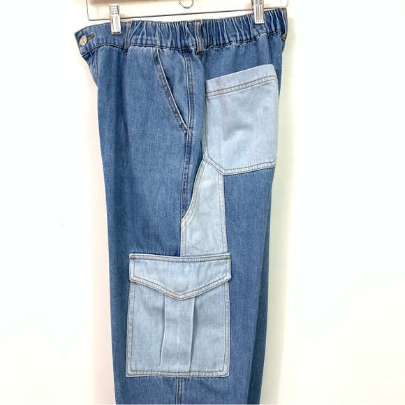 Forever 21 Size 28 Denim Cargo Joggers - Picture 6 of 11